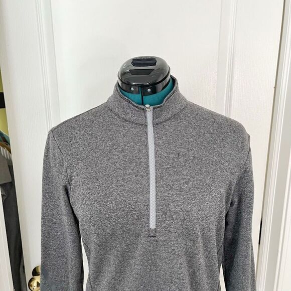 Adidas 1/2 Zip Long Sleeve Fitted Pullover Sweatshirt Jacket - Picture 9 of 14